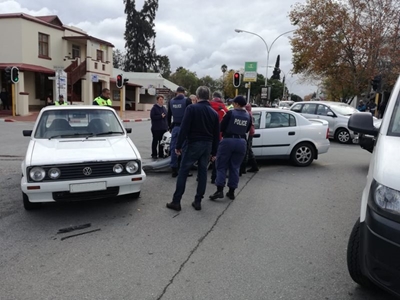 Botsing in middedorp