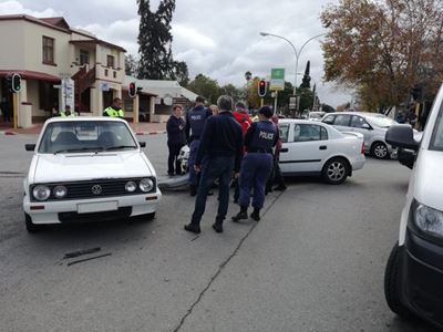 Botsing in middedorp