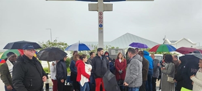 'Hearts in unity' at prayers for protection on N2