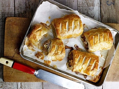 Homemade sausage rolls
