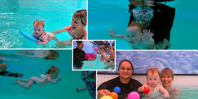 From heart surgery to swim star: Baby Rose’s aquatic triumph 