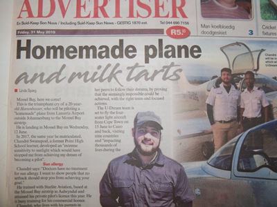 Cape to Cairo flight challenge double tragedy