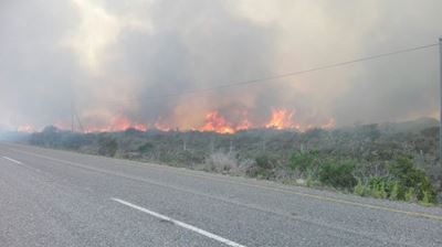 Twee brande hou brandbestryders besig