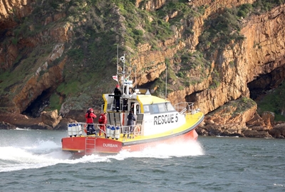 Hot new rescue vessel swings by to say hi