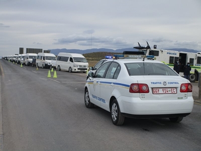 High volume of taxis travelling to other provinces