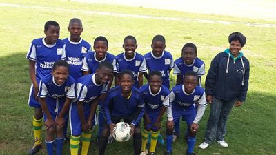 Football keeps youngsters busy