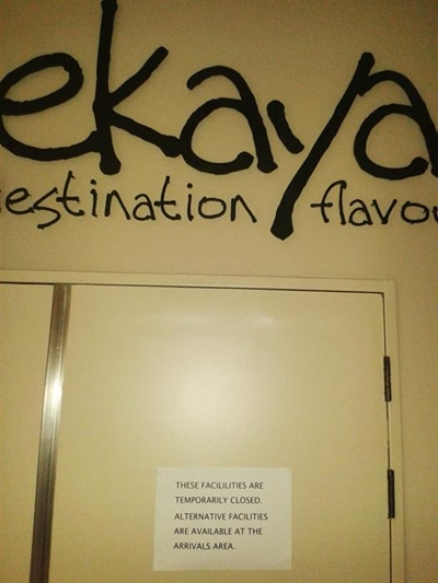 Update: Airport restaurant temporarily closed