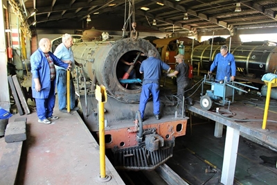 Erfenisvereniging besoek stoomtreine