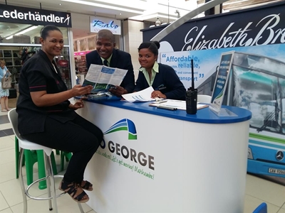 Route maps & timetables at GO GEORGE stall
