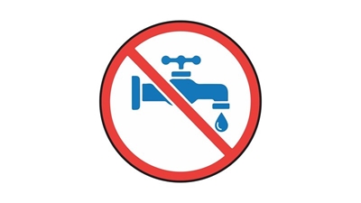 Water supply interruption due to pipe failure