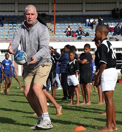 Young rugby dreams take centre stage at Loerie Park clinic