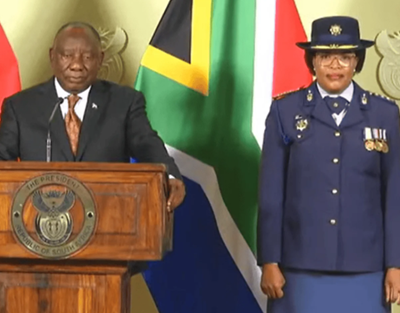 Ramaphosa suspends SA police commissioner Fannie Masemola
