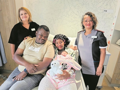 Tiny girl 1st baby born at new Mediclinic