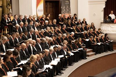Cape Town Philharmonia Choir singing in George