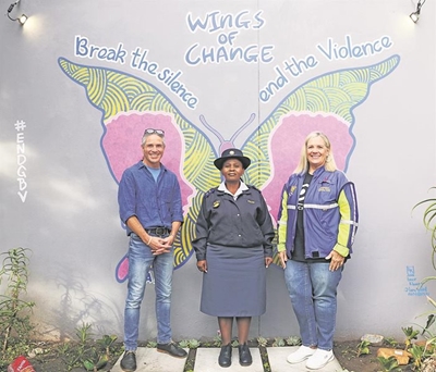 Butterfly mural shines spotlight on gender-based violence Knysna