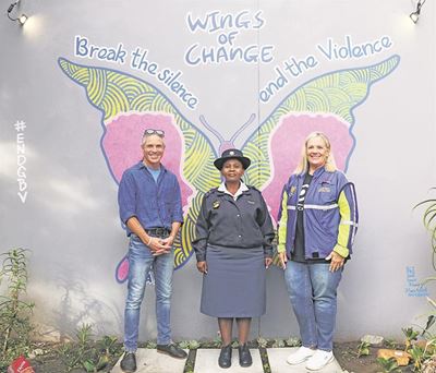 Butterfly mural shines spotlight on gender-based violence Knysna