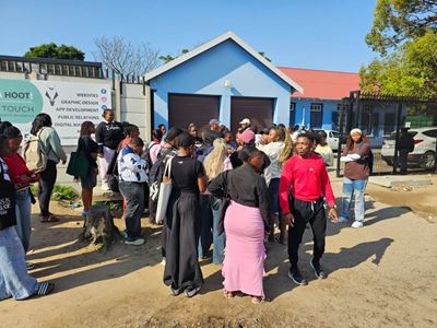 Students gather at George Police Station over South Cape College dispute