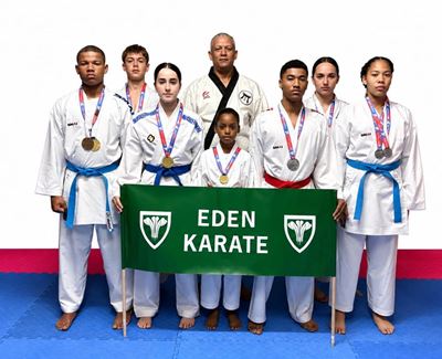 Eden karate athletes win nine medals at KSA Gqeberha League 1