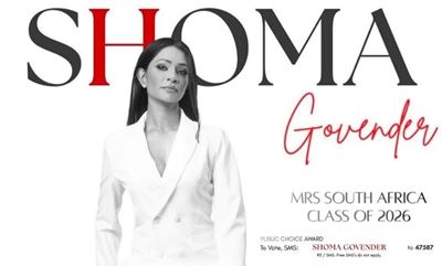 Shoma Govender earns her place among the Mrs SA top 30 finalists for 2026