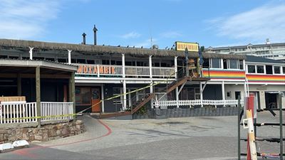 Gewapende roof by restaurant in Mosselbaai