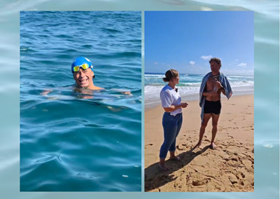 Young Mossel Bay man completes 20.5km open water swim for sharks