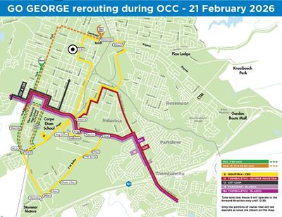 Go George buses rerouted for Wheelchair Challenge