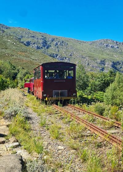 Using active railway tracks in the Outeniqua Mountains is illegal and dangerous