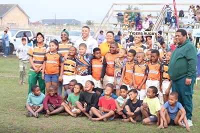 Tigers Rugby Academy marks Mandela Day with rugby coaching clinic