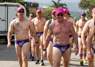  2026 Hollard Daredevil Run - Daredevils in purple speedos live lekker lives