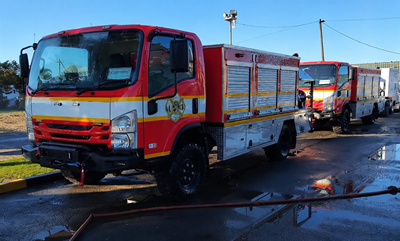 Municipality unveils new firefighting vehicles