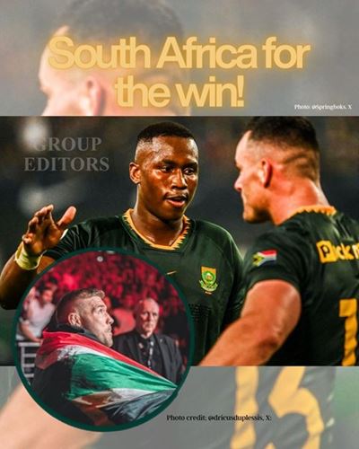 South African sporting pride: Dricus du Plessis delivers in UFC While Springboks dominate on home soil