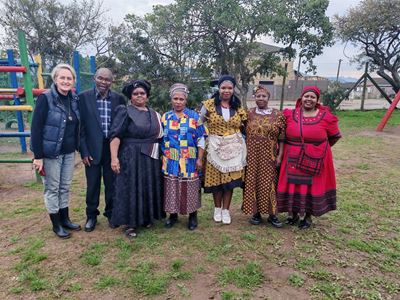 Thembalethu crèche founder celebrates 74th birthday with surprise container donation