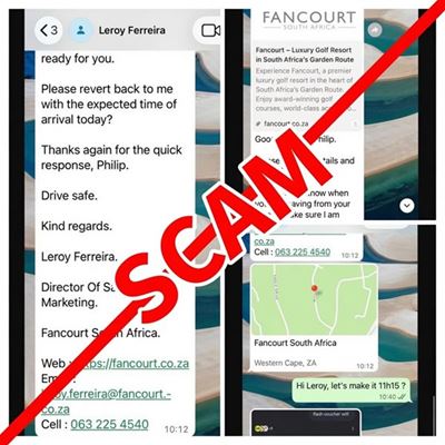 Fancourt issues urgent scam alert