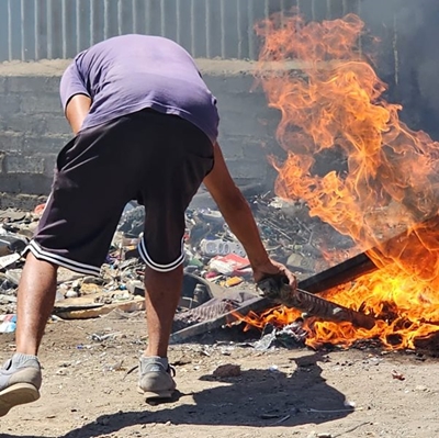 Kabeldiefstal ruk hand uit