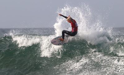 Pumping surf at Victoria Bay for opening day of the Rip Curl Vic Bay Surf Pro