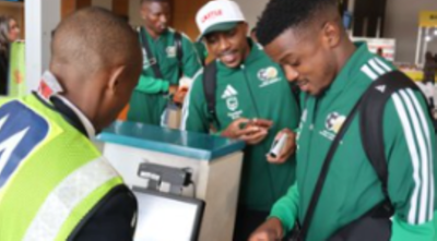 Bafana Bafana arrive in Mexico 