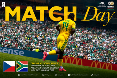 Bafana Bafana set for crucial World Cup clash against Czechia
