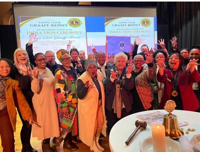 Graaff-Reinet welcomes newly chartered Lions Club
