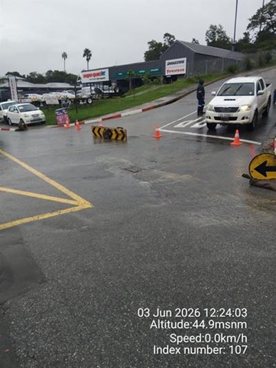 Road closures as flooding threatens owing to heavy rain and high tides