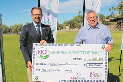 R200 000 hupstoot vir KKS Gimmies-sporttoernooi