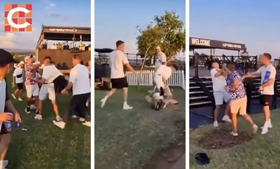 Mass brawl at LIV Golf event in Steyn City