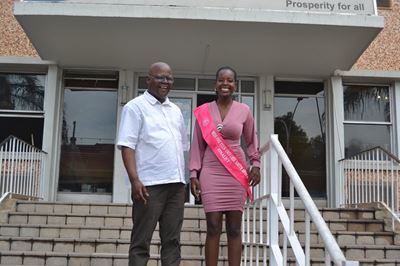 Lethabo on her way to Miss Pre Teen Universa SA