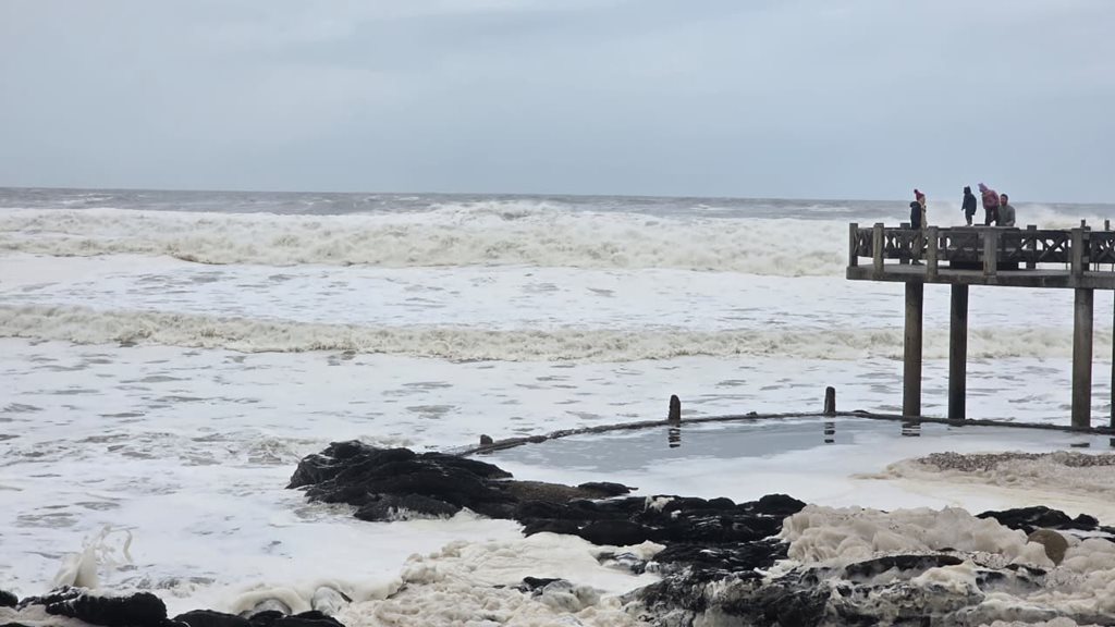 Victoria Bay after the storm