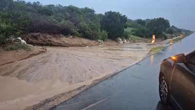 N2 sand hazard flagged as rain continues in Mossel Bay