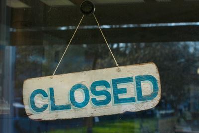 Temporary closure of facilities due to heavy weather conditions and circumstances out of our control