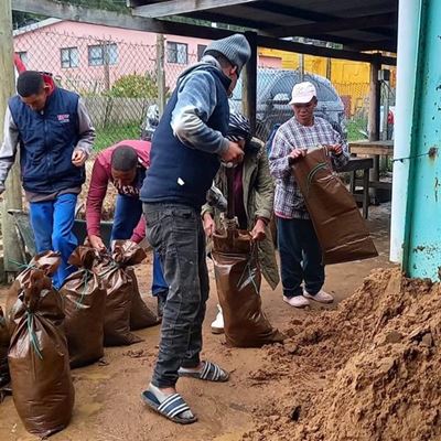 Community rallies after floods