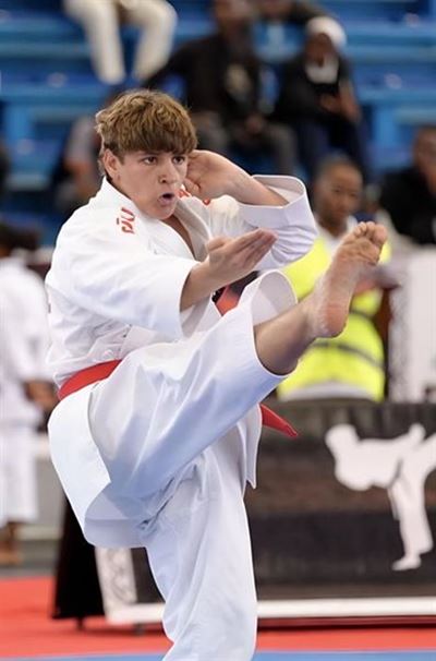 Karate kid strikes gold