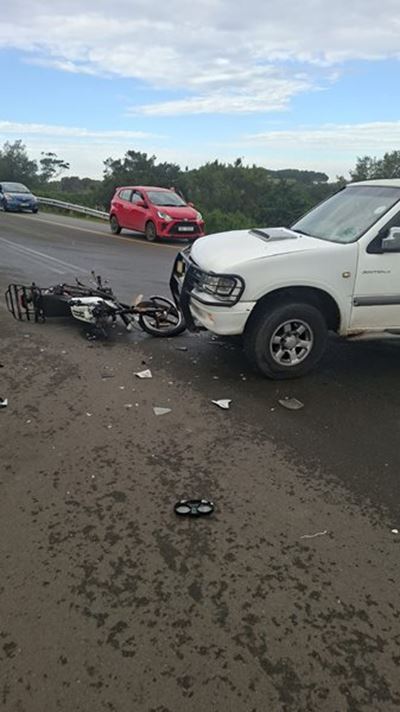 Motorcyclist injured in collision at Little Brak River turn-off