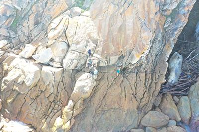 Stay off rocks and away from whale, warns Smart