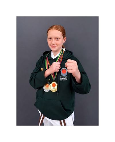 Karate student wins international gold and silver